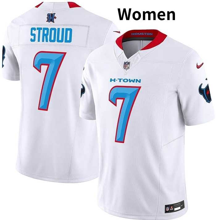 Women's Houston Texans #7 C.J. Stroud  White 2024 F.U.S.E. Limited Stitched Jersey Dzhi,We sell and wholesale Women's Houston Texans #7 C.J. Stroud  White 2024 F.U.S.E. Limited Stitched Jersey Dzhi on line form chian!